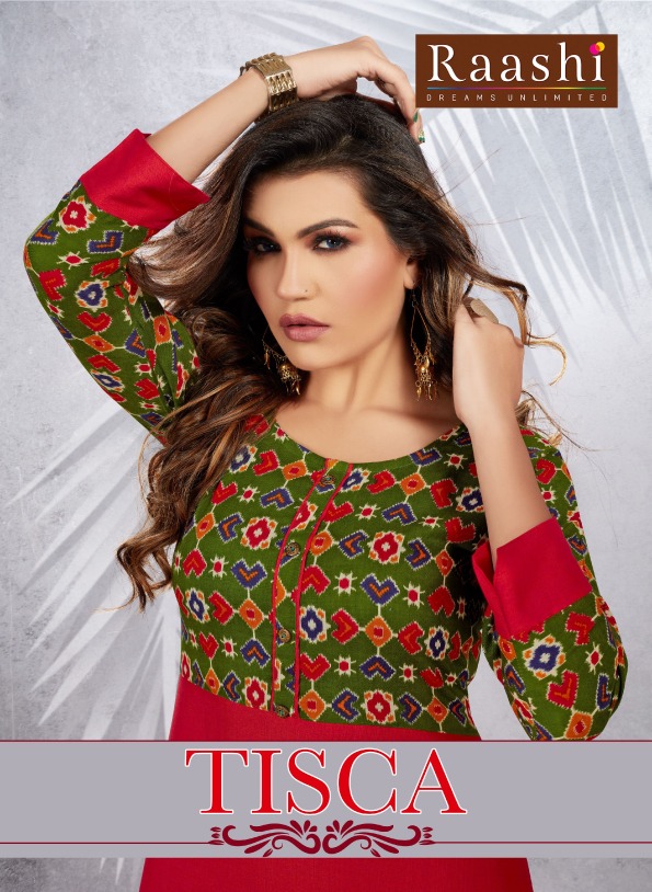 Raashi Tisca Rayon Designer Exclusive kurti Collection